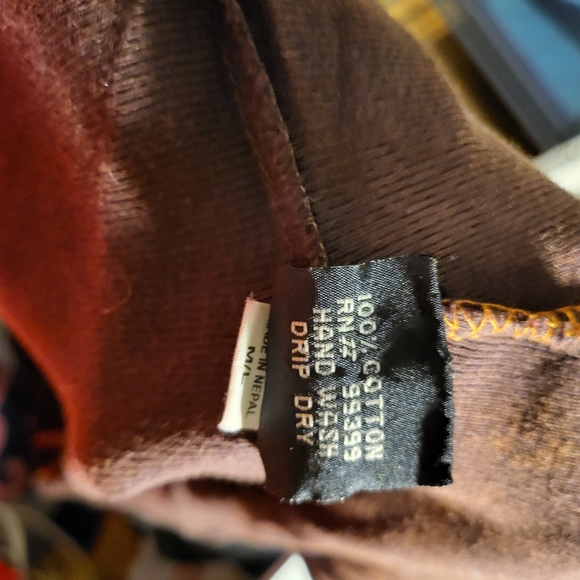 Nepal hippie festival raw hem peace hoodie - Picture 8 of 8